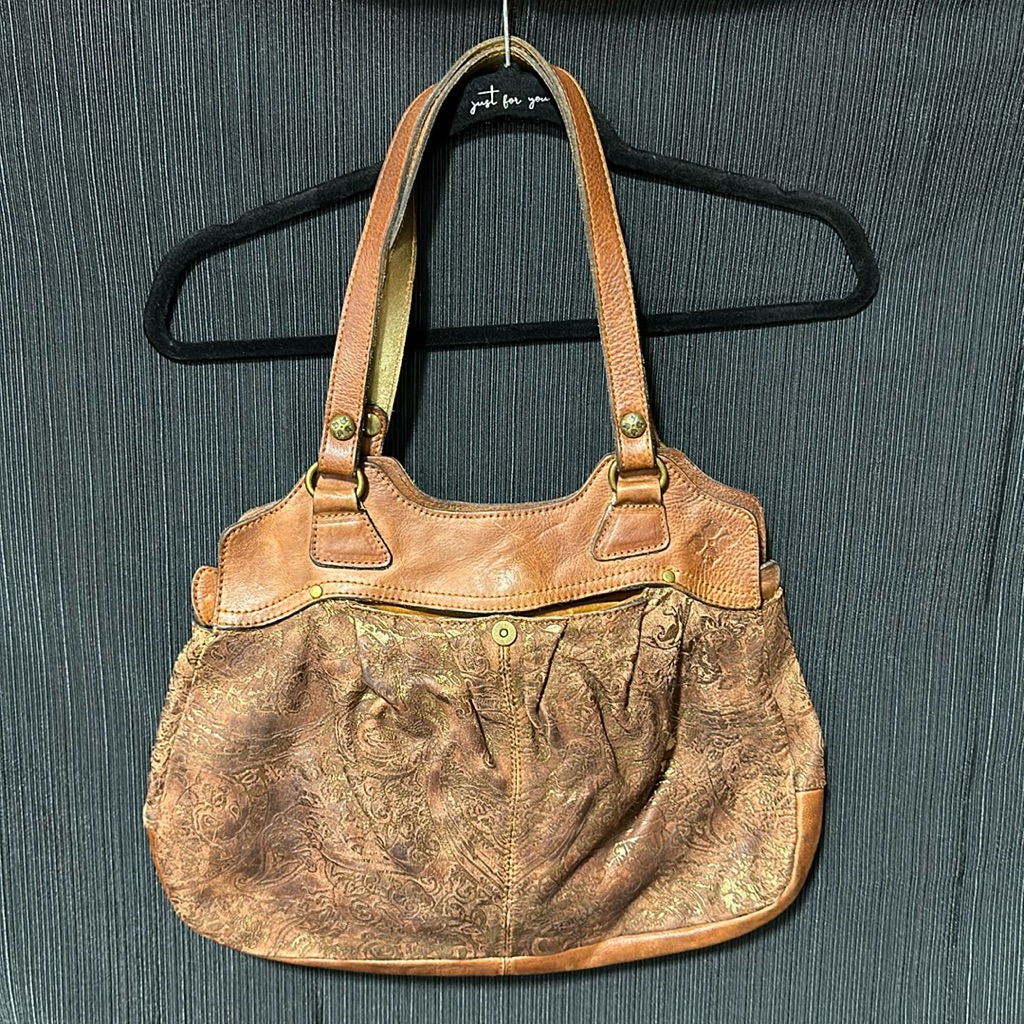Patricia Nash Brown Leather Bag / L-6